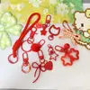 Colección de Accesorios Llavero Frijol Pin Adornos Colgantes Set Completo Paquete de Materiales diy Anillas de Resorte Argollas Abiertas Dijes para Bolsos