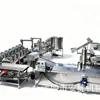 Línea de procesamiento de chips de plátano totalmente automática, equipo de producción completo para rodajas de plátano deshidratado, fritura y secado