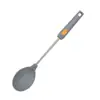 Espátula de silicona de acero inoxidable 304 para sartén antiadherente, espátula para cocinar, cuchara para sopa, resistente a altas temperaturas, juego de cocina para el hogar que no daña la sartén