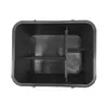 AF08407 Cesta de Limpieza de Herramientas Manuales Portátil de Doble Asa con Cuatro Compartimentos para Hotel, Cesta de Almacenamiento Dividida
