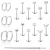 Os Brincos de Tarraxa da Amazon, Elegantes, de Aço Inoxidável de Alta Qualidade com Incrustações de Zircônia, Disponíveis em Vários Tamanhos, São um Sucesso de Vendas em Estoque