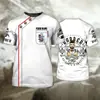 Camiseta de Moda de Verão Personalizada para Negócios de Barbeiro Estampa 3D Camiseta Neutra Casual Respirável Manga Curta