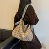 Bolso de pana de lunares estilo coreano de otoño para mujer, bolso de hombro tipo tote de gran capacidad, casual y versátil para ir al trabajo, bolso de mano para estudiante