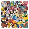 Colección Pegatinas transparentes de PET multiestilo, un juego completo de lindas pegatinas decorativas retro artísticas de dibujos animados para DIY, al por mayor