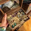 Pendientes de borla con flor de trébol de circonita vintage con un toque de alta gama, pendientes versátiles y de moda al por mayor
