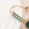 Relógio Feminino com Strass e Mostrador Pequeno, Relógio com Pulseira Fina, Pulseira Fina Verde Folha Ajustável Livremente com Pedras de Diamante, Relógio de Pulso a Quartzo
