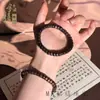 Pulsera de Sándalo Natural Recta en Forma de Pastilla, Sándalo Verde, Sándalo Negro, Sándalo de Sangre, Pulsera de Sándalo Unisex para Pareja de Madera