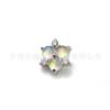 F136 Titanio Clavo para Oreja Ópalo Aurora Zircón Flor Clavo para Hueso de Oreja Aleación de Titanio G23 Joyería para Perforación Humana Clavo para Labio