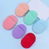 Esponja Limpiadora Facial Personalizada con Forma de Guante Ovalado y Agujeros tipo Panal, Súper Suave, Se Expande al Mojarse, Puede Ser Impresa con Patrones de Logo
