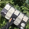 Qianzu Hilo Colección Nueva Otoño/Invierno: Calcetines de Algodón Sueltos a Media Pantorrilla para Mujer y Hombre, Tejidos a Máquina, Diseño Simple de Cintura Media, Wholesale 26