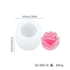 Molde de Silicone para Vela Flor de Rosa DIY Molde para Cubo de Gelo de Rosa Dia dos Namorados Molde para Fazer Gelo em Bola para Whisky