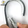 Hebilla de Resorte, Hebilla de Resorte de Anillo de Hierro Galvanizado con Hebilla de Resorte Hembra, Hebilla de Seguridad para Montañismo, Anillo de Conexión, Hebilla de Seguridad para Exteriores
