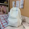 Mochila Escolar para Estudantes Universitárias, Modelo Simples Novo 2025, Mochila de Grande Capacidade, Design de Letras da Moda, Mochila para Alunos do Ensino Médio e Fundamental