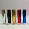 Encendedor de metal resistente a prueba de viento, recargable con llama azul directa, encendedor promocional a prueba de viento, fácil de transportar, al por mayor