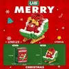 Serie de Árbol de Navidad de Papá Noel Muñeco de Dibujos Animados Modelo Adornos Bloques de Construcción de Micropartículas Juguetes Educativos de Ensamblaje Venta al por Mayor