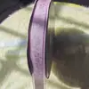 Hecho a mano 25mm Rosa Patrón Oscuro Gasa Nieve con Accesorios para el Cabello Hechos a Mano Lazo Manta Cinta Cinta de Corte Paquete de Materiales Navideños Estilo Morado