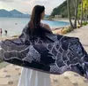 Lago Salado Chaka Noroeste Grande Turismo Estilo Étnico Bufanda Bufanda Nueva de Verano para Mujer Playa Marina Chal Protector Solar Delgado
