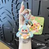 Nuevo Estilo Chino Estilo Nacional Conejo de Orejas Grandes Peluche Llavero Linda Niña Colgante para Mochila Regalo para Mejor Amiga Dibujo Animado Pequeño Adorno Colgante
