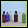 Garrafa quadrada para pet 100ml tampa qianchu garrafa Garrafa de Loção garrafa quadrada para shampoo garrafa de álcool em gel 100ml amostra detergente