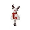 Muñeca de Niña Angelito Nueva Transfronteriza Colgante Decorativo de Papá Noel Ciervo Tela Felpa Colgante para Árbol de Navidad