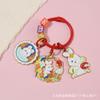 Criativo Mid-Autumn Festival Metal Keychain Pingente Bonito Lua Coelho Estudante Bolsa Pendurado Decoração Mid-Autumn Festival Acompanhando Presente Chaveiro