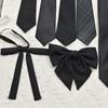 Corbata JK para uniforme de estudiante, mango largo, pluma, raíz, corbata, cuello negro, flor, uniforme académico para niñas, uniforme escolar, camisa, conjunto de lazo
