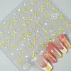 Redanco nuevo 5D relieve caricatura moño funda luz pegatinas para uñas calcomanías tridimensionales para uñas He-1080