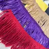Encaje de Hilo de Dos Colores Hecho de Acrílico de Fábrica, Adorno de Encaje con Borlas de Colores, Adorno para Ropa de Niños y Disfraces de Presentación, Adorno para Faldas