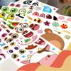 Stickers de dibujos animados transfronterizos para niños, dibujos animados, lindos animales, rompecabezas, pegatinas para cambiar la cara, pegatinas adhesivas DIY