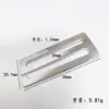 Fivela de Liga de Zinco em Forma de 9 Fivela de Metal em Forma de Nove Fivela Antiderrapante em Forma de Nove Fivela para Suspensório Fivela para Roupa Íntima Fivela de Ajuste para Alça de Sutiã
