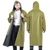Impermeable de cuerpo completo, una pieza, largo, para motocicletas y bicicletas eléctricas, engrosado para protección contra lluvia intensa, con elementos reflectantes