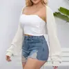 Blusas de Tricô Femininas Moda Europeia e Americana Transfronteiriça Outono e Inverno Novo Estilo Manga Longa Irregular Manga Morcego Casual