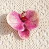 Flor Artificial Eva Impresa 3D Cabeza de Orquídea Mariposa Pequeña Exquisita Recuerdo de Boda Decoración de Caja de Dulces Material para Accesorios del Cabello