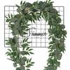 Ratán artificial hoja redonda ratán de eucalipto ratán de hoja de eucalipto ratán hiedra decoración de fiesta de boda transfronterizo Amazon