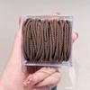 50 gomas elásticas para la cabeza en caja para mujer, coletas altas, accesorios para el cabello, banda de goma elástica duradera