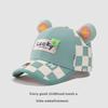 Gorra de béisbol de primavera para niños, gorra de verano para el sol con diseño de oso de la suerte, gorra informal para estudiantes de escuela primaria