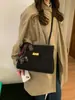 Bolso Cruzado Retro Esmerilado Bolso de Mujer Bolso de Hombro para Viajes de Negocios de Alta Gama Estilo Nuevo Bolso Cuadrado Pequeño de Gran Capacidad para el Trabajo