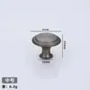906 Gabinete de Ropa Moderno Simple Manija Redonda de Cajón de Acero Inoxidable Estilo Europeo Hongo Multiestilo Manija de un Solo Agujero
