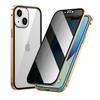 Funda Magnética Anti-Miradas Indiscretas Adecuada para iPhone 18 Pro Max, Funda de Vidrio Metálico de Doble Cara Apple 17, 16 Pro