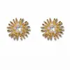 Amazon Pendientes de Metal Perlado con Forma de Pétalo Transfronterizos Nuevos, Pendientes de Moda y Sencillos, Frescos, Suaves, Elegantes y Adecuados para el Uso Diario