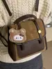 Bolsa de Nicho Nueva de Invierno 2025 Mochila de Moda Portátil para Mujer Mochila Escolar Coreana Mochila de Viaje Retro