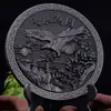 Pastel de Té Longfeng Chengxiang Dahongpao 500g 0.5kg Colección de Adornos de Té de Roca Wuyishan Viene con Base para Pastel de Té