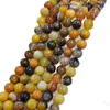 Ventas Directas de Fábrica Piedra Natural Ágata del Golfo Pérsico 6~10mm Bolas Redondas Cuentas Sueltas Accesorios para Joyería DIY Venta al por Mayor