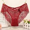Os fabricantes vendem calcinhas de cintura transparente de renda completa de alta qualidade, roupas íntimas femininas, calças de menina gordinha sexy e apaixonadas