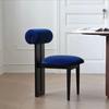 Exquisita Silla de Madera Maciza de Madera de Caucho Respaldo de Diseño Hogar Lujo Ligero Avanzado Moderno Silla Individual Silla Casual Silla de Comedor