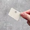 Papel vainilla juego completo de tarjetas de accesorios aretes aretes collar pinza para el pelo pulsera liga para el pelo anillo broche tarjeta de papel