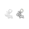 Plata de Ley S925 Maciza Retro Lindo Dibujo Animado Cachorro Colgante Perro Colgante DIY Pulsera de Cristal Accesorios de Plata