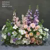 Novo Arranjo Grande de Chão para Casamento Banquete de Noivado Flor Artificial de Seda Acabado Arranjo Floral Decorativo Corredor Arte Floral para Casamento