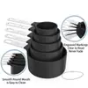 Venta Caliente de Amazon Juego de Tazas y Cucharas Medidoras de Acero Inoxidable y Plástico Set de 10 Piezas Herramientas para Hornear Utensilios de Cocina Hogar