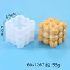 Molde Cubo Mágico de Cristal Epóxi Velas Perfumadas Sabonete Artesanal Bola Mágica de Bolhas de Sabão Favo de Mel Gesso Perfumado para Casa Cuboide
